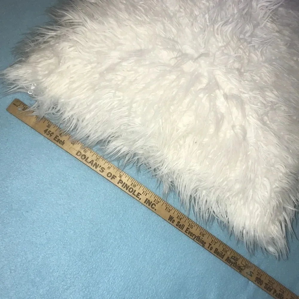 FURRY LARGE DOUBLE SIDED FEATHER PILLOW white and fluffy 20” X 20”